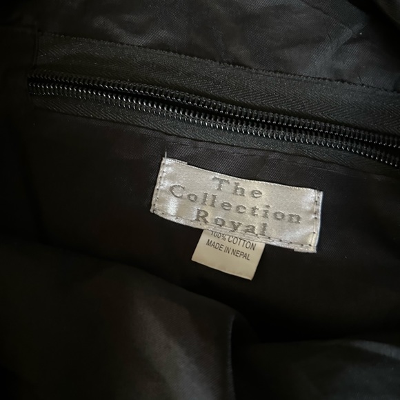 Vintage NEPAL BOHO Hippie PEACE SKULLS Patchwork Shoulder Hippie Bag - Picture 5 of 11